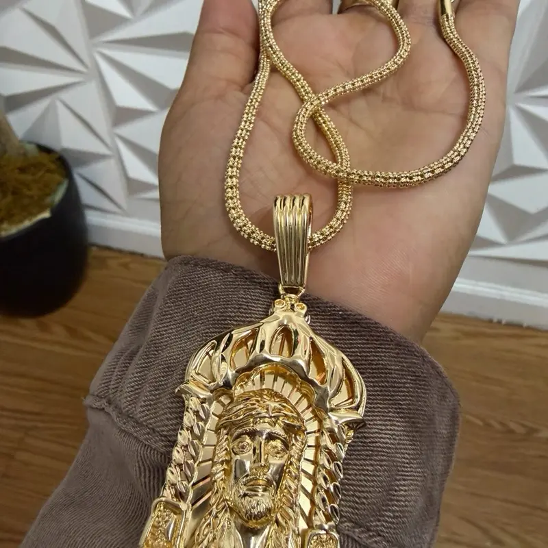 14k Gold Bonded Pendant and Necklace set
