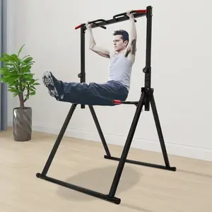Foldable Power Station Pull-Up Bar Freestanding Triangular Power Tower Dip Station for Pull-Up Bar Pushups Abdominal