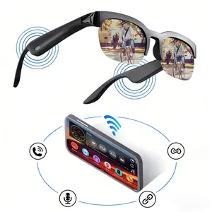 Smart Glasses,Wireless Headphone Smart Glasses for Listening To Music & Calling,Bluetooth-Compatible Creative Sports Smart Glasses,Smart Bluetooth Glasses,Open-Audio Eyewear for Calls,Multifunctional Smart Glasses,Wearable Smart Glasses