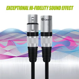 XLR Extension Cable (Male to Female), Black