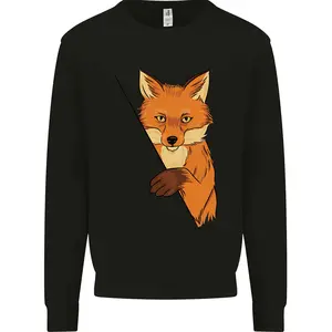 [SALE UP TO 50% + FREE SHIP] - An Orange Fox Illustration Mens Sweatshirt Jumper (sweatshirt)