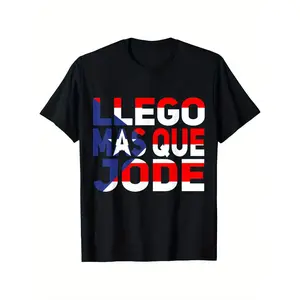 Spanish Puerto Rico Graphic T-Shirt - Unisex 100% Cotton Outdoor Tee, Black with "Building Block MASQUE JODE" Print & Puerto Rican Flag Design, S-XXXL, Casual & Comfortable for All Seasons, Puerto Rico Shirt y2k   double  graphic tee men's t shirts