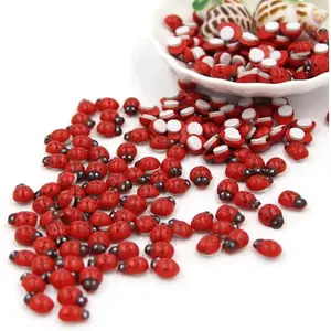 100-Pack Wooden Ladybug Stickers, Self-Adhesive Realistic  Decor for DIY Crafts, Scrapbooks,  Garden & Party Decoration