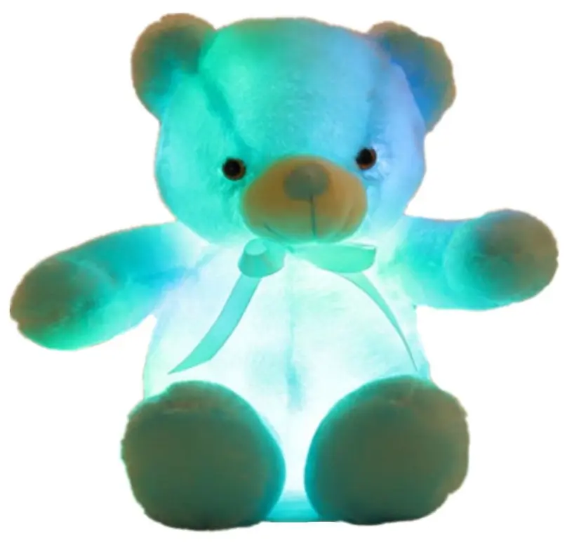 Light Up LED Glowing Teddy Bear Plush Toy 20-Inch Colorful and Vibrant, Ideal for Cuddling and Playtime