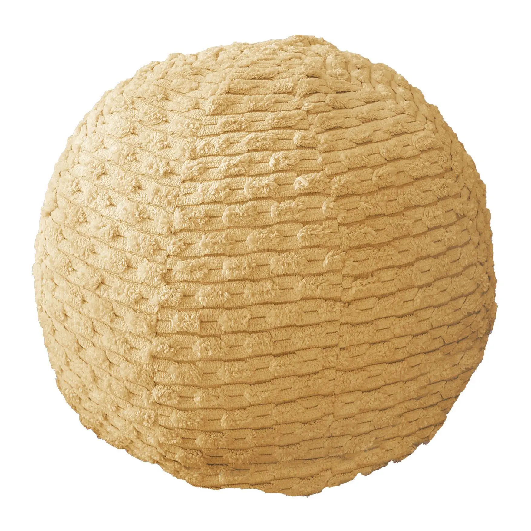 Sorra Home Indoor Corduroy Knife Edge Ball Pillow Single
