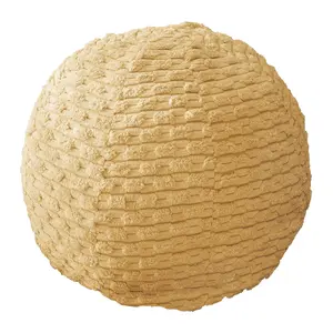 Sorra Home Indoor Corduroy Knife Edge Ball Pillow Single