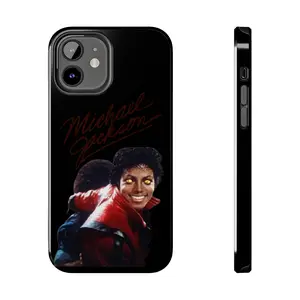 Michael Jackson Thriller phone case | Black Neon Eyes, Signature Script