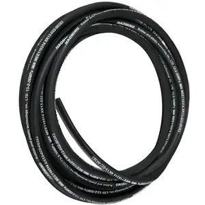 【fathersdaygift】VEVOR Hydraulic Hose 50 Feet Rubber Hydraulic Hoses with 2 High-Tensile Steel Wire Braid, Inner Diameter 1/2 Inch, 5000 PSI Max, Bulk Hydraulic Hose -40 °F to 250 °F, Hydraulic Oil Flexible Hose
