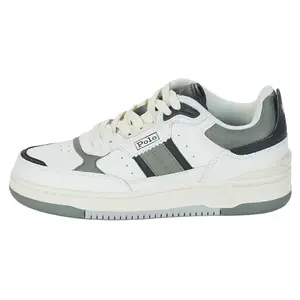 Polo Ralph Lauren Men's White Lace-Up Sneakers Trending Shoes, House White Official Shoes to Get / Maison Mihara Verifiable, with credentials and supporting global authentication