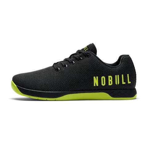NOBULL Men's Outwork Shoe in Jet Black Zest - OG Strength Training Shoe, Durable Gym Trainer, Lifting Sneaker