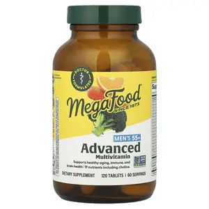 MegaFood Men's 55+, Advanced Multivitamin, 120 Tablets