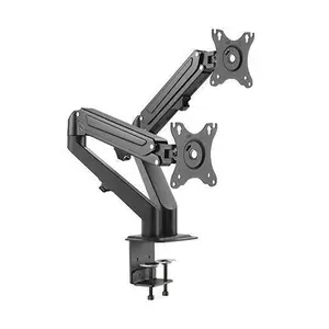 DUAL ARM TV LCD MONITOR DESK MOUNT BRACKET ARTICULATING SWIVEL GAS SPRING Does not apply