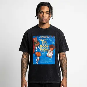 The Boondocks Vintage Comic Mineral Wash T Shirt, Retro Cartoon Cover Graphic Tee, Y2K Streetwear Anime Shirt, Classic Culture Tee, Gift for Boondocks Fans