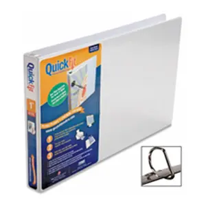 Stride- Inc.  Ledger Binder- D-Ring- 1in. Capacity- 11-.50in.x19in.- White