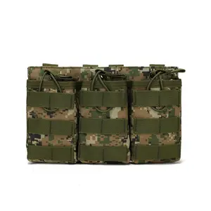 Triple Open, Top  Magazine Pouch, Molle Tactical Molle Mag Carrier Nylon Airsoft Magazine Pouch Holder Outdoorfun