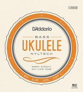 D'Addario EJ88UB Nyltech Ukulele Strings, Bass
