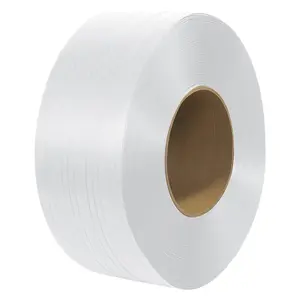 VEVOR Packaging Polypropylene (PP) Strapping Roll, 9900' Lengthx 1/2 Widthx 0.03 Thickness, 243 lbs Break Strength, Heavy Duty Banding Pallet Strap Coil, Portable Strong Packing Straps, White