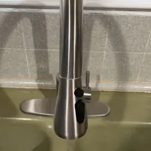 PHANCIR Kitchen Faucet with Pull Down Sprayer, High Arc Single Handle, Brushed Nickel, Brushed Go Home ld Finish  Modern Durable Steel