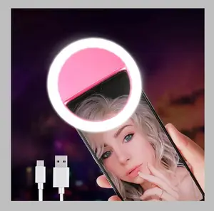Portable & Rechargeable USB Selfie LED Light with Clip for Mobile Phone
