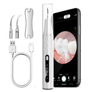 FONENYCA Smart WiFi Ultrasonic Dental Scaler: Visual Tartar Removal via App, 4 Modes, LED Light, Rechargeable & 2 Tips for At-Home Teeth Cleaning