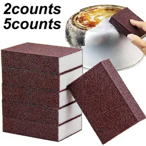 Kitchen Pot Cleaning Sponge, Rust Removal Cleaning Sponge, Household Kitchen Cleaning Tools, 2024 Fall Kitchen Accessories for 2024, Kitchen Gadgets, Kitchen Cleaning Supplies, Square Sponge