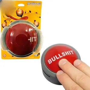 Bullshit Button – The Official Hilarious BS Button with Sound Effects & Flashing Light – Perfect Gag Gift for Friends, Family, and Co-workers