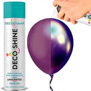 DecoShine Balloons Spray Gold Glitter 600ml/ 20.28 oz Brightest Instant Shine Aerosol