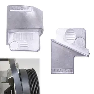 2 Count Stretch Belt Tool for Belt Removal and Installation, Metal Stretch Belt Remover Metal Auxiliary Pulley Belt Mate Ki for Timing Belt Universal Serpentine Stretch Belts Remover Tool for Car, Truck, Trolley and Other Vehicle