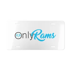 Only Rams Vanity Plate, Truck License Plate, Dodge Ram