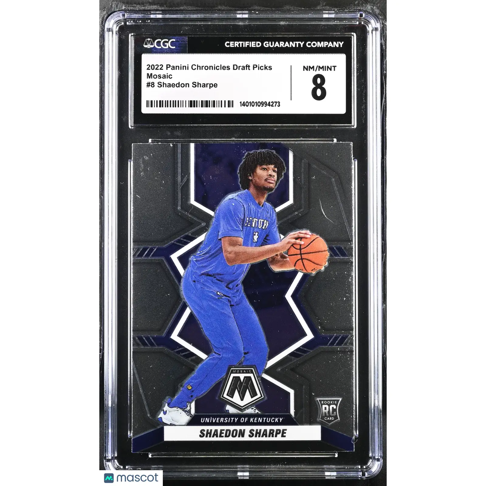 Shaedon Sharpe CGC 2022 Chronicles Draft Picks #8 Basketball 8