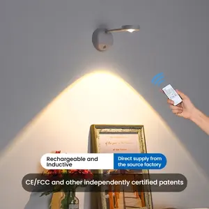 Smart Rechargeable Wall Light - Wireless LED Picture Lamp with Motion Sensor & Dimmer, Battery Operated Art Lighting for Indoor Paintings