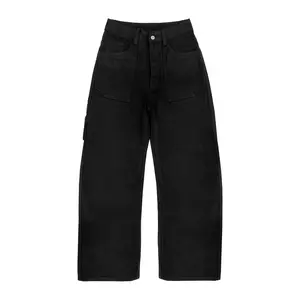 'Field' Black Canvas Pants