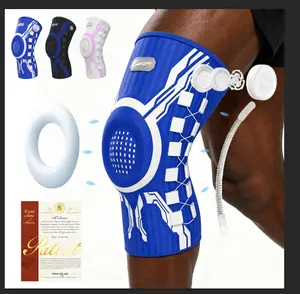 Kuangmi Rotating Knob Knee Brace, Adjustable Compression Support for Basketball Running, Joint Pain Relief