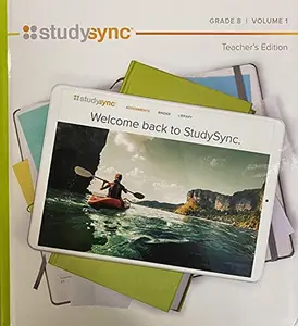 USED-StudySync, Grade 8, Volume 1, Teacher Edition, c. 2021, 9781949739251, 1949739252 by Douglas Fisher (Hardcover)