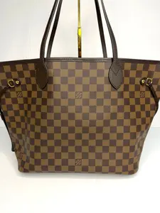 Pre-owned Louis Vuitton canvas Tote Bags Damier Ebene Neverfull MM tote