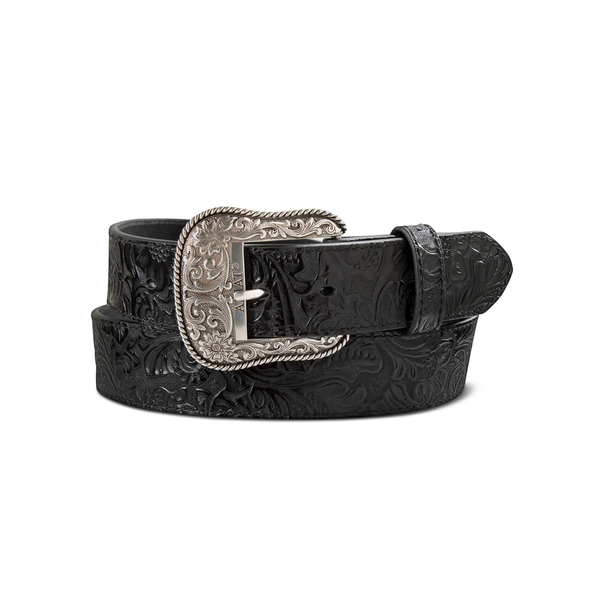 Women's Floral Embossed Rope Belt Women's Floral Embossed Rope Belt