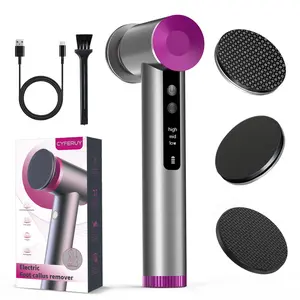 CYFERUY 3 in 1 electric foot file with reusable Nano-Glass Head，Ergonomic premium aluminum Cordless & portable electric callus Remover for foot dead,hard,dry skin,apply oil, Enjoy spa-like pedicure tools at home.perfect gift.
