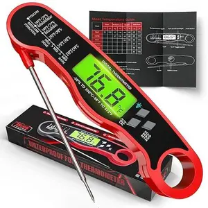Digital Meat Thermometer for Cooking - Waterproof Kitchen Thermometer with Backlight and Hold, Fast Instant Read Food Thermometer, Candy Making