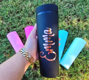 Custom Tumbler Personalized Tumbler With Straw Acrylic Tumbler 16 oz Birthday Bottle