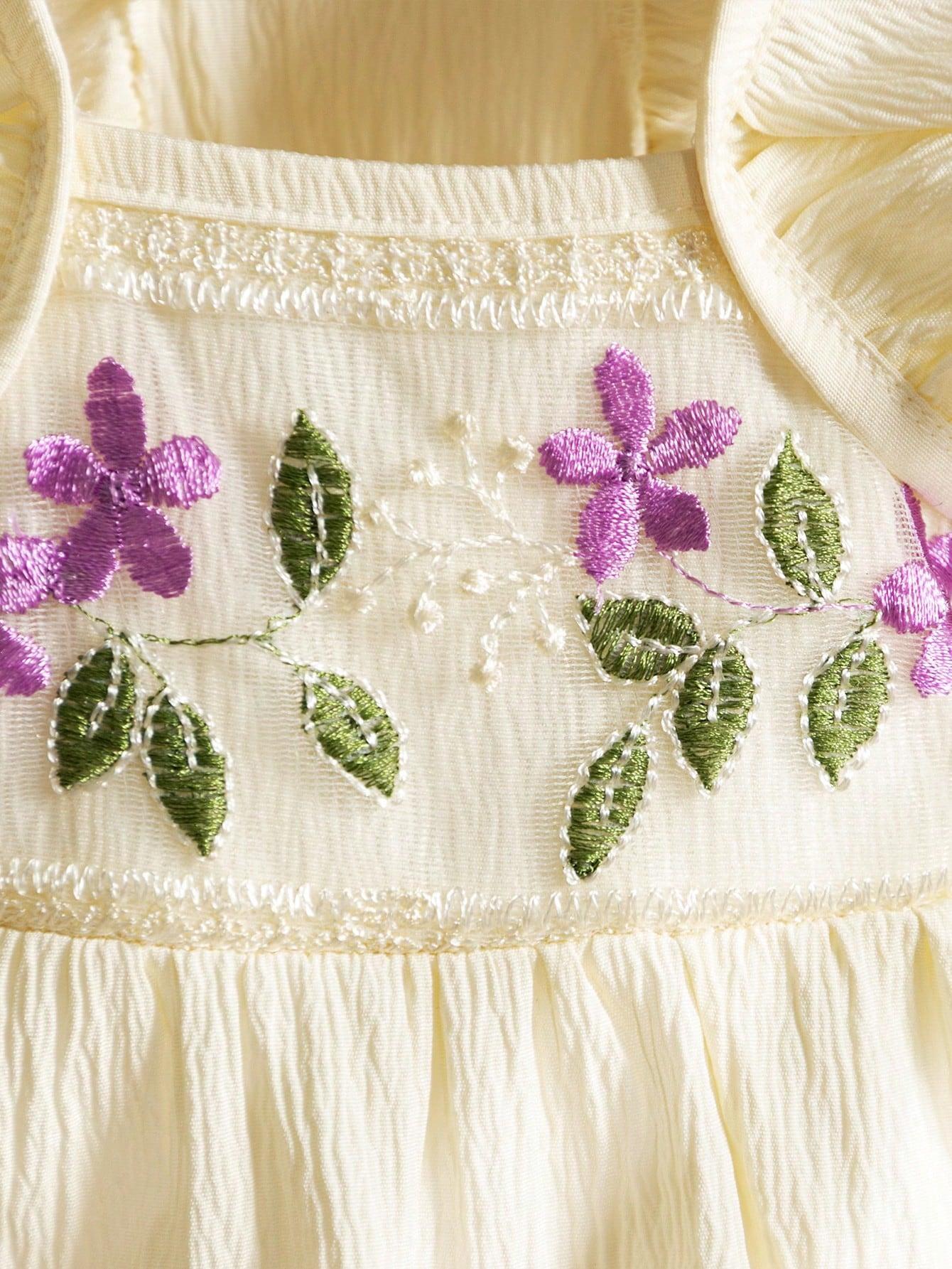 Pet Clothes Dog Cat Rabbit Embroidery Sleeveless Dress Cute Comfortable Yorkshire Terrier Maltese Teddy Bichon Bear Pomeranian Bulldog For Daily Use A212