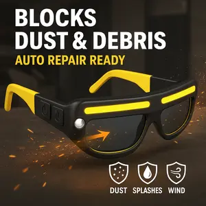 Rechargeable LED Motion Sensor Glasses Lamp Hands-Free Head Light for Running Camping Night Work 230 Wide Beam 6 Modes Outdoor Sports