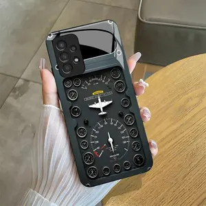 Aviation Theme Glass Phone Case, Unique Aircraft Design for 【Galaxy A52 5g】666