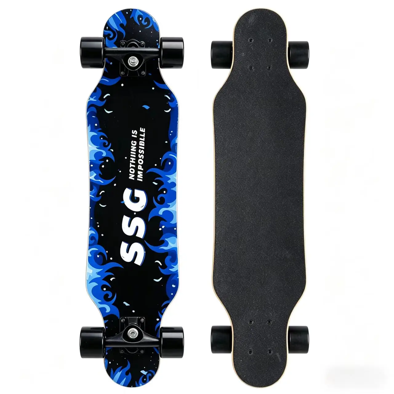 31 Inch Skateboard 7-Ply Maple Deck with ABEC-9 Bearings Sturdy Lightweight Longboard for Beginners & Pros Artistic Wrap 31" x 8" Small Longboard 5 Inch Trucks 95A PU Wheels Perfect for Commuting & Freeride Waterproof Sandpaper Pu Bushings