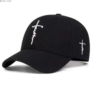 2-Pack Unisex Cotton Snapback Trucker Hats, Faith-Embroidered Breathable Adjustable Sun Hats, Hip Hop Streetwear Cap for Men & Women Outdoor Travel Sports Cap