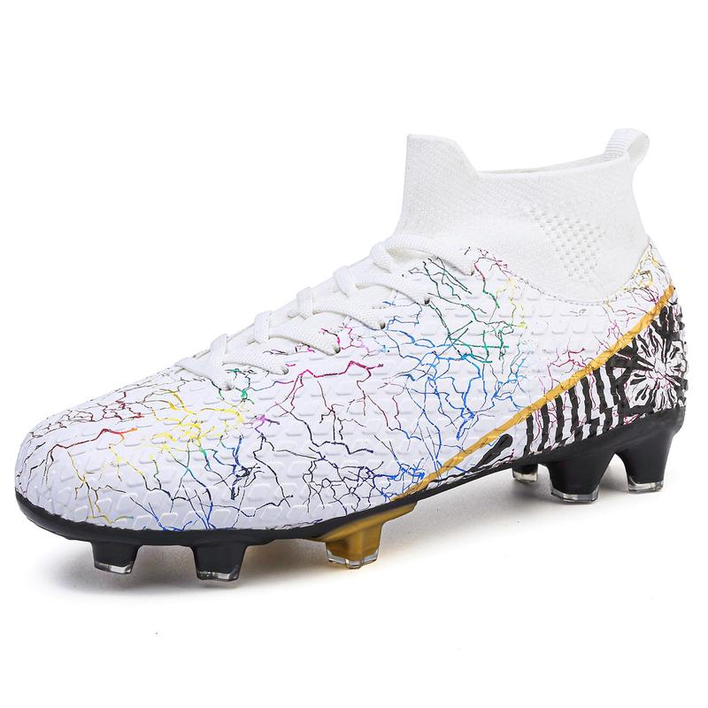 Mens Womens Soccer Cleats Youth Soccer Shoes Football Shoes High-Top Football Cleats Outdoor/Indoor Athletic Shoes Sneakers