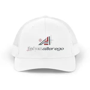 Find Your Alter Ego Snapback Trucker Cap — Embroidered Logo Mesh Hat