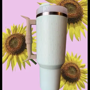 Texas Longhorn Style Custom Handle for 40 oz Stanley Tumbler Paint or Resin Ready