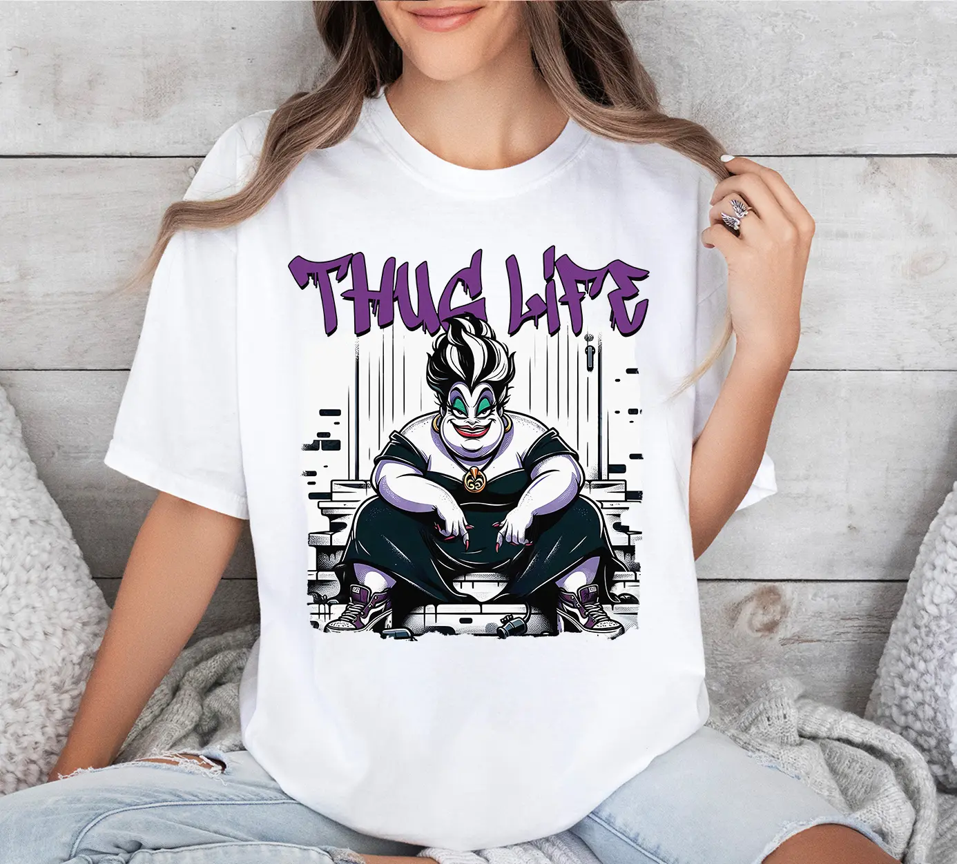 Ursula Shirt, Bad Witches Club, Halloween Villains Thug Life Shirt