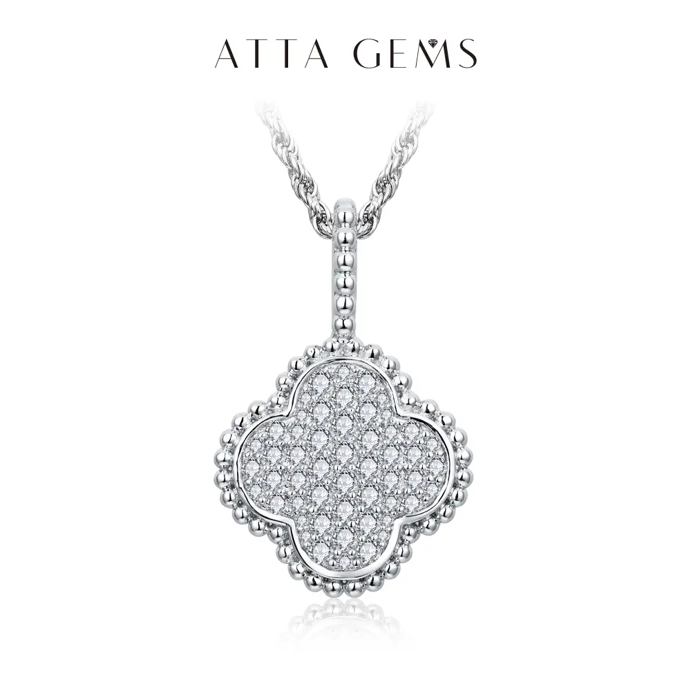 Elegant Round Pendant Necklace for Women, 0.8-1.5mm Synthetic Moissanite on a Moissanite Chain, Fine Jewelry for Daily Wear & Anniversary Gifts, Stylish Accessories, Female, Adults
