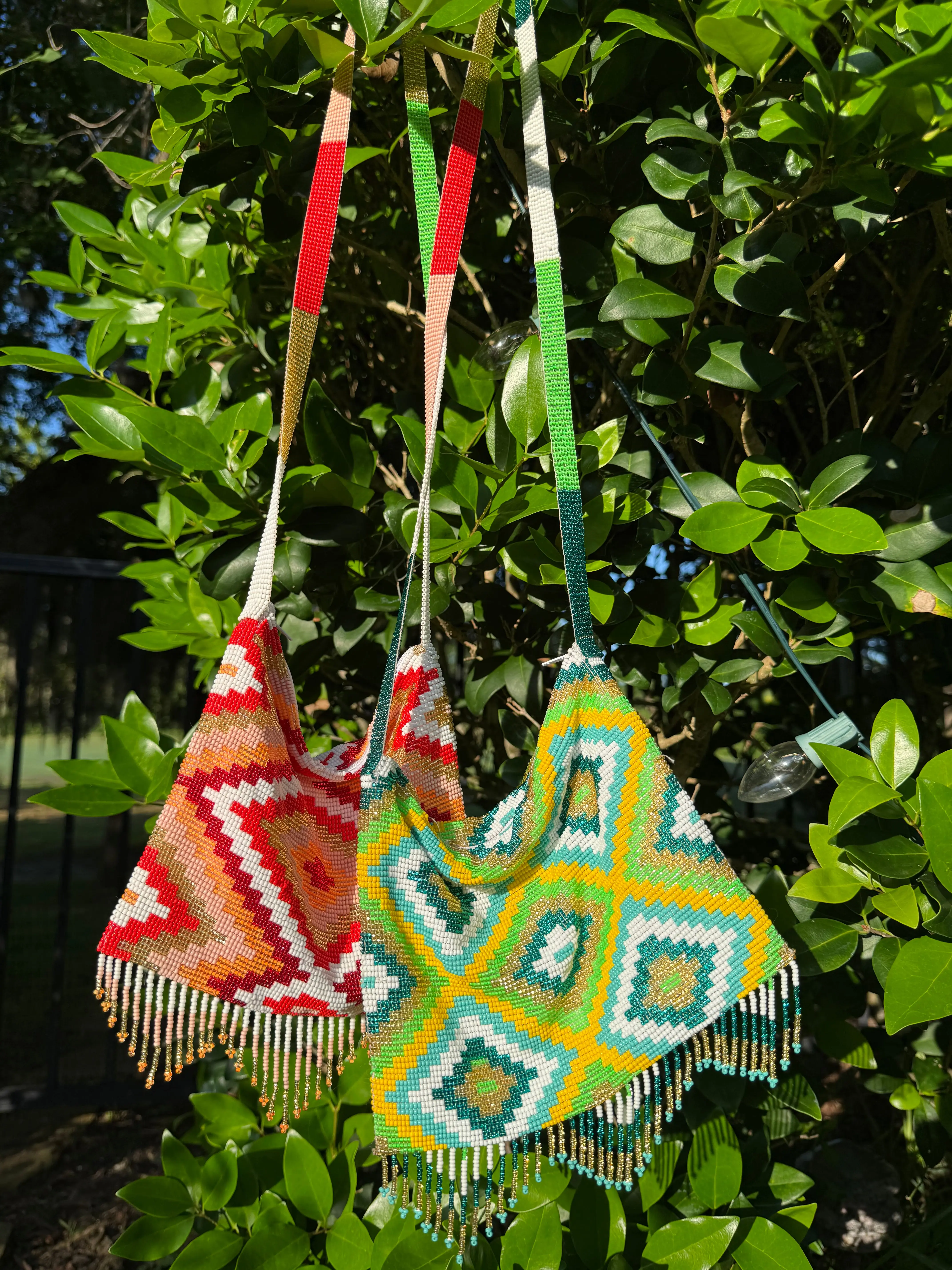 Native Beadwork Crossbody Bag